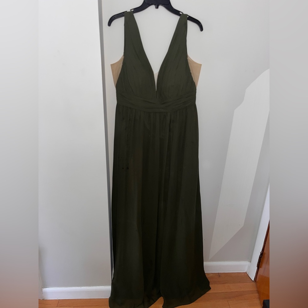 deep Olive Green Revelry Dress